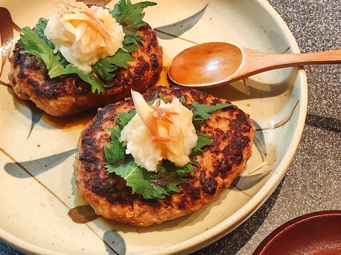 新玉ねぎたっぷりの和風ハンバーグ♪